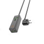 Сетевой удлинитель HOCO AC9A Talent PD30W 1C2A socket 1.5m, Black