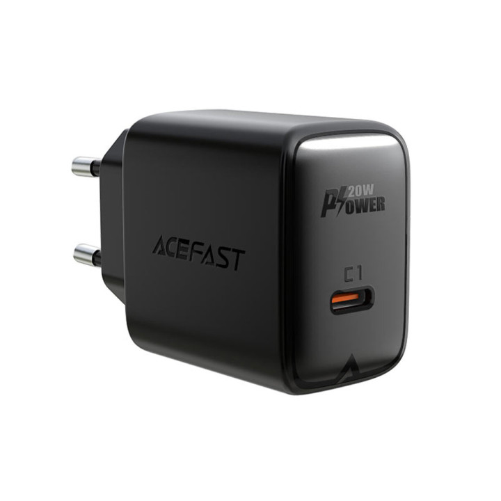 Сетевое зарядное устройство ACEFAST A1 PD20W / QC3.0, Black