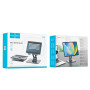 Подставка для планшета HOCO PH52 Might metal rotating tablet desktop holder, Metal Gray