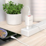 Сетевое зарядное устройство BOROFONE BA20A Sharp single 10.5W cable USB - Lightning 1m, White
