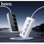 Сетевой удлинитель HOCO AC22 Sunlight 4-bit PD30W EU/GER 3m, Black