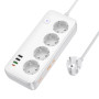 Сетевой Удлинитель HOCO AC22 Sunlight 4-bit PD30W 3A 1.5 м, White