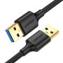 Дата кабель UGREEN US128 USB-A Male to USB-A Male 1m, Black