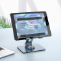 Подставка для планшета HOCO PH52 Might metal rotating tablet desktop holder, Metal Gray