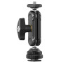 Шарнирный крепеж Ulanzi R098 Double Ball Heads with Code Shoe Mount, Black