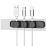 Держатель-зажим для кабеля магнитный Baseus Peas Cable Clip, Black