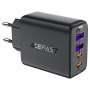Сетевое зарядное устройство ACEFAST A61 PD45W / QC3.0, Black