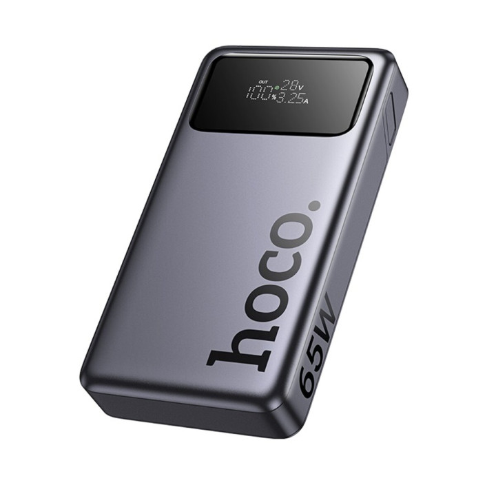 Внешний аккумулятор Power Bank HOCO Q40 Leader PD65W 25000mAh, Metal Gray