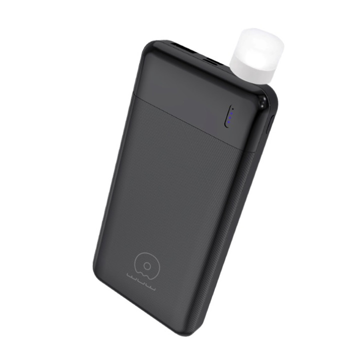 Зовнішній акумулятор WUW Y162 10000mAh 10.5 W з Led ліхтариком, Black