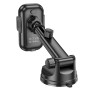 Держатель для мобильного HOCO HW5 Journey wireless fast charging car holder, Black