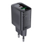 Сетевое зарядное устройство ACEFAST A78 PD20W GaN USB-A / Type-C, Black
