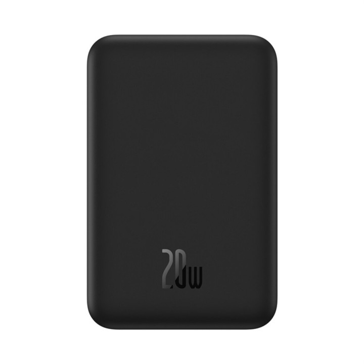 Внешний аккумулятор Power Bank Baseus Magnetic Mini Wireless 20000mAh 20W с функцией беспроводной зарядки, Black