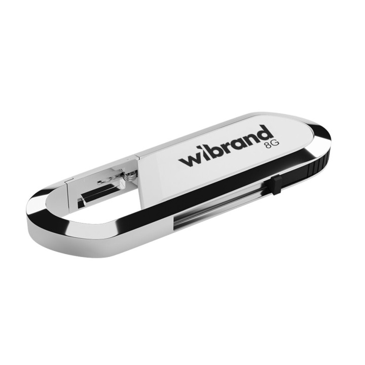 USB - флешка Wibrand USB 2.0 Aligator 8Gb, White