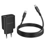 Сетевое зарядное устройство BOROFONE BA97A Ilustre single-port PD30W / QC3.0 cable Type-C to Type-C, Black