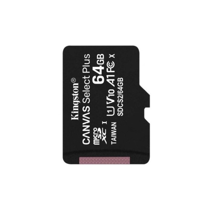 Карта памяти microSDXC Kingston Canvas Select Plus 64Gb class 10