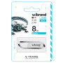 USB - флешка Wibrand USB 2.0 Aligator 8Gb, White