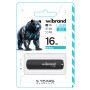 USB - флешка Wibrand USB 2.0 Grizzly 16Gb, Black
