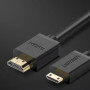 Видео кабель UGREEN Mini HDMI to HDMI 4K Male to Male 1.5m, Black