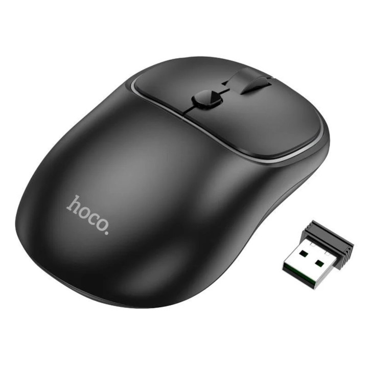 Беспроводная Bluetooth мышь Hoco GM25 Royal dual-mode business wireless mouse, Dark Night Black