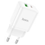Сетевое зарядное устройство HOCO N28 PD20W / QC3.0 cable Type-C to Lightning White