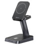 Беспроводное зарядное устройство ACEFAST E3 20W desktop three-in-one wireless charging stand, Black