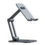 Держатель для мобильного Baseus Desktop Biaxial Foldable Metal Stand, Grey