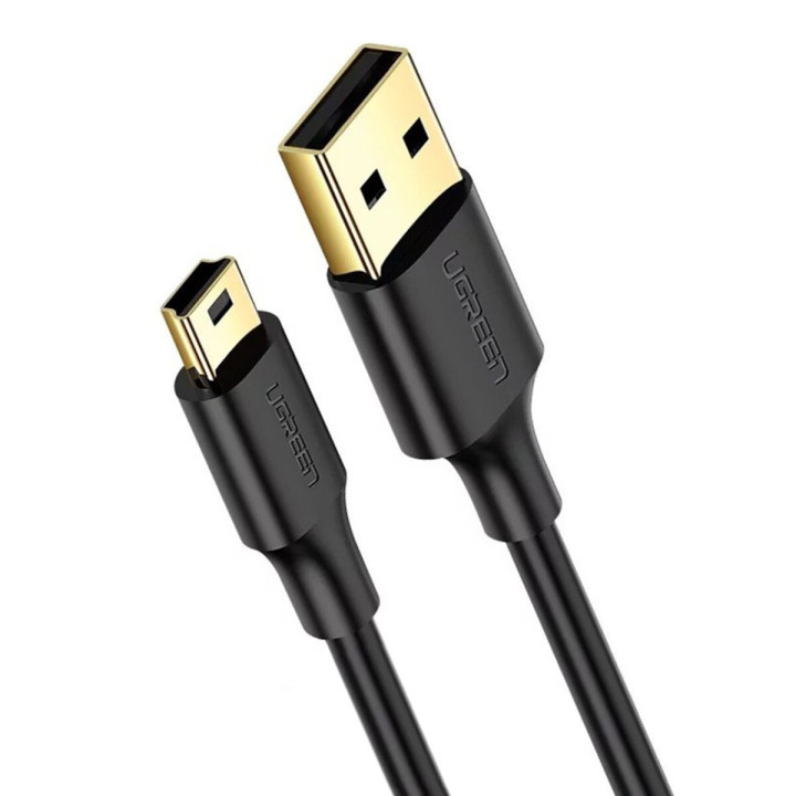 Кабель UGREEN US132 USB 2.0 A Male to Mini 5 Pin Male 2m, Black