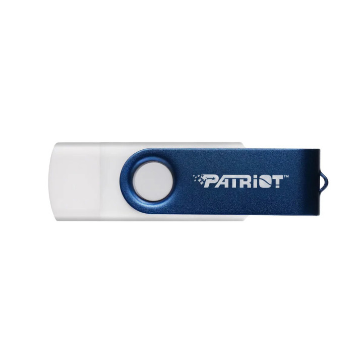 USB флешка Patriot Gen 1 Xporter X550 USB 3.2 + Type-C 256GB, White-Blue