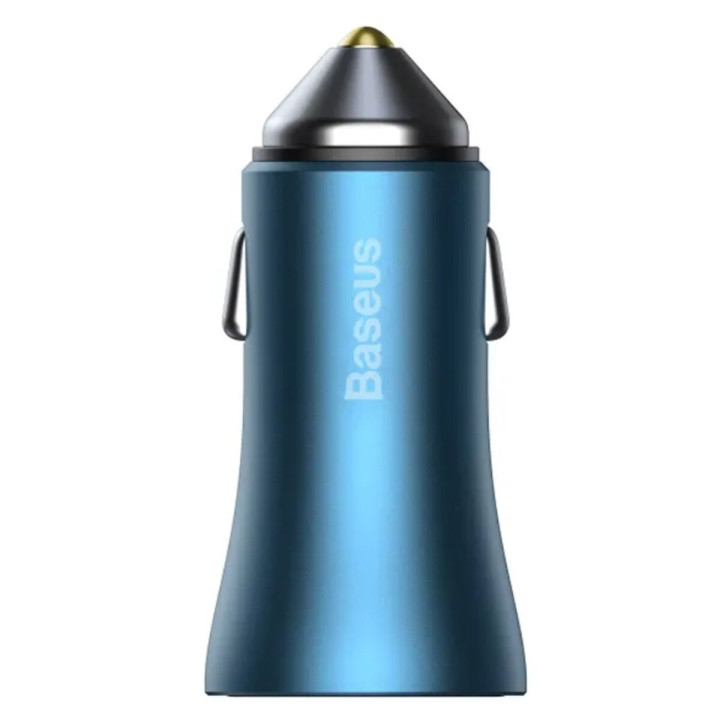 Автомобильное зарядное устройство Baseus Golden Contactor Pro Dual Fast Charger Car Charger C / C 40W, Blue ( CGJP000003 )