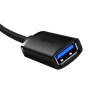 Кабель - удлинитель Baseus AirJoy Series USB3.0 Extension 2m, Cluster Black
