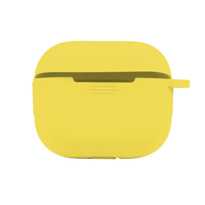 Чехол-футляр для наушников Silicone Case with hook для Airpods 4, Canary yellow