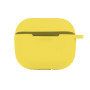 Чехол-футляр для наушников Silicone Case with hook для Airpods 4, Canary yellow