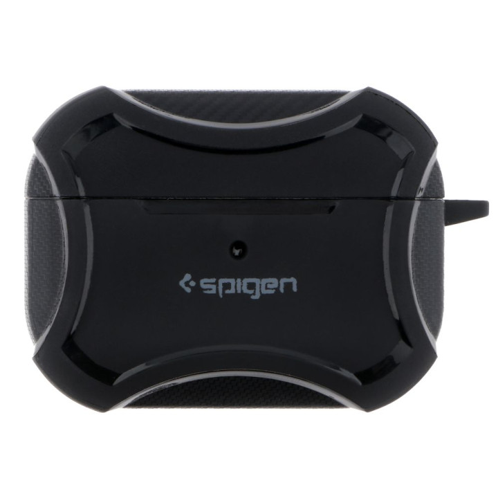 Чехол TPU Spigen DuraPro Flex with Hook для Airpods 1 / 2, Black
