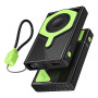 Внешний аккумулятор Power Bank Hoco DB83 magnetic 22.5W PD20W 10000mAh, black-green