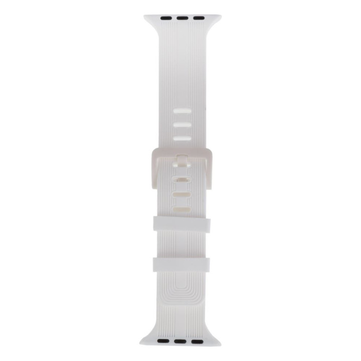 Ремешок для Apple Watch Band Silicone Shine 42/44/45/49 mm, White