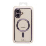 Чехол - накладка TPU Metallic Full Camera with Magsafe для iPhone 16 purple