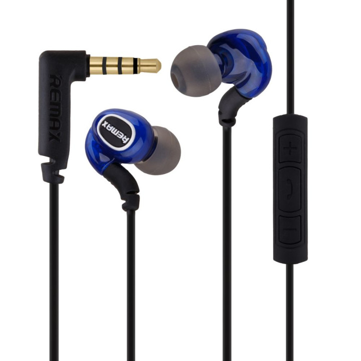 Наушники-гарнитура Remax RM-S1 Pro jack 3,5 мм 1.2m, Blue