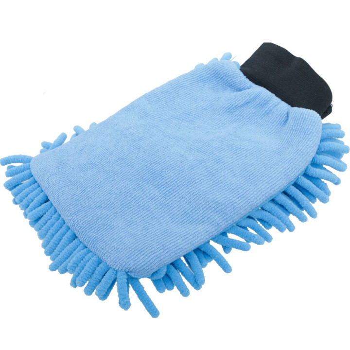 Перчатка из микрофибры 19*26см для автомобиля, Blue