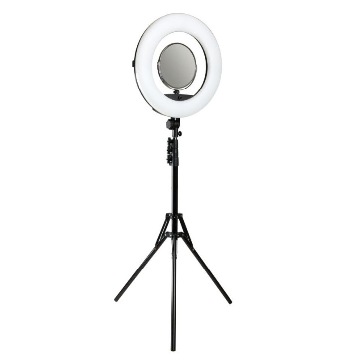 Кольцевая лампа LED Fill Light FD-480II c держатилем, Black