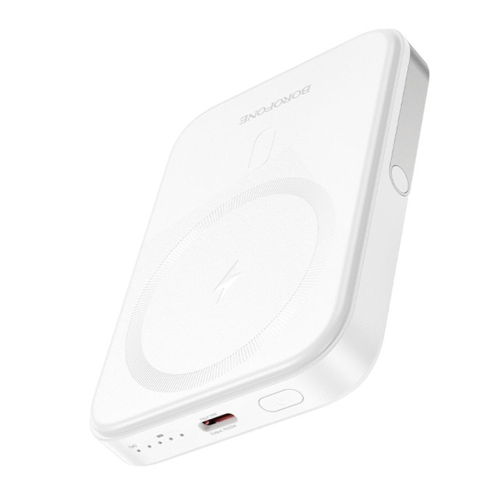 Портативная батарея Power Bank Borofone BJ51 Kody PD20W magnetic wireless charging 5000mAh, White