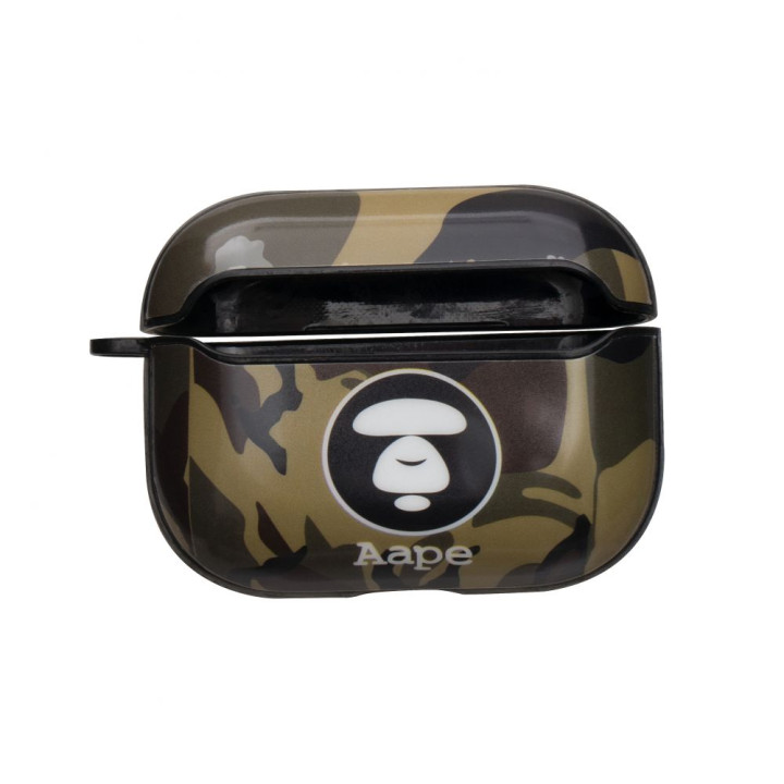 Чехол-футляр для наушников Apple Airpods Pro Glossy Brand, Aape Green