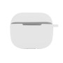 Чехол-футляр для наушников Silicone Case with microfibra для Airpods 4, White