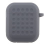Чехол-футляр для наушников Silicone Fashion Case with Hook для Airpods 1/2, Grey