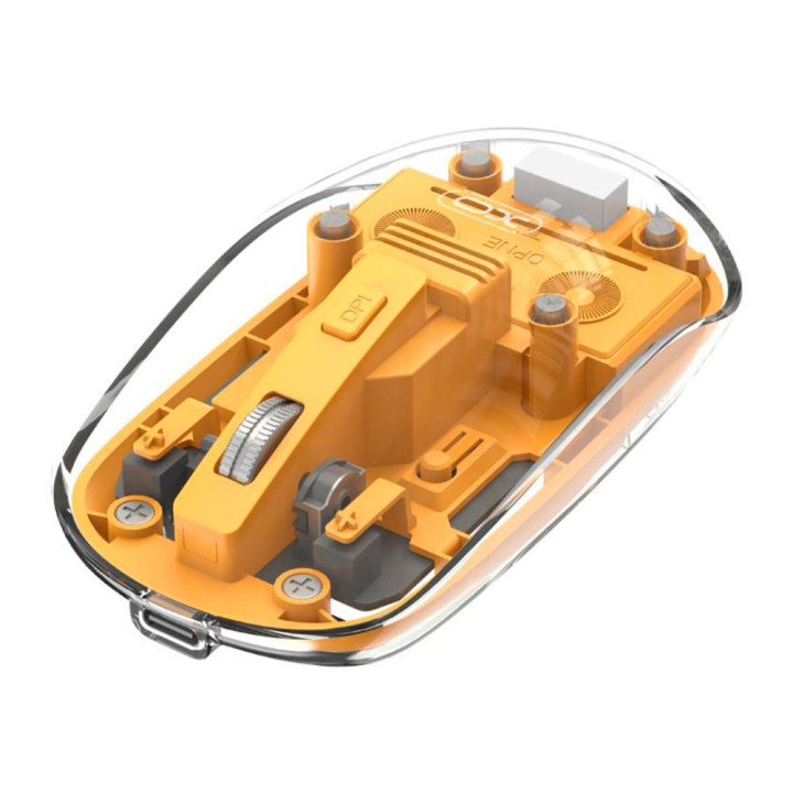 Компьютерная беспроводная мышка XO M12 Bluetooth и USB Адаптер 2.4G, Yellow