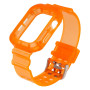 Ремешок Color Transparent для Apple Watch 44mm + Protect Case, Orange