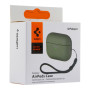 Чехол TPU Spigen Leather Armor для Airpods Pro 3, Pitch Green
