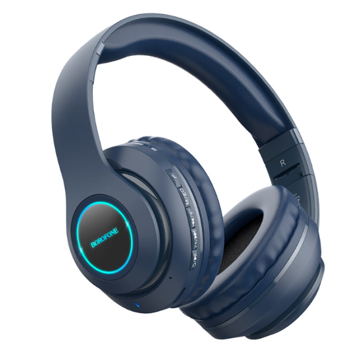 Bluetooth Стерео Гарнитура Borofone BO17 400 mAh, Blue