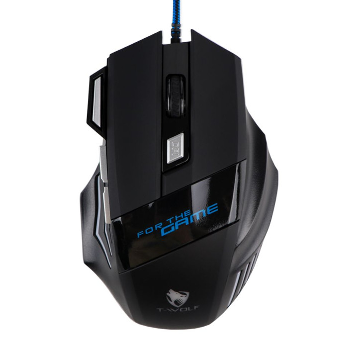 Игровая USB мышь TWolf M1 1.4m, Black