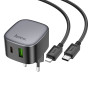 Сетевое Зарядное Устройство Hoco CS32A PD20W / QC3.0 3A Type-C to Lightning, Black