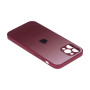 Чехол-накладка TPU Glass Logo Matte Gradient with Frame для Apple Iphone 12 Pro
